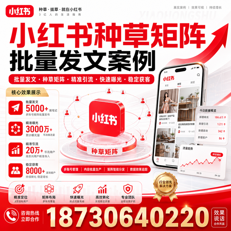 兰州小红书种草矩阵批量发文案例